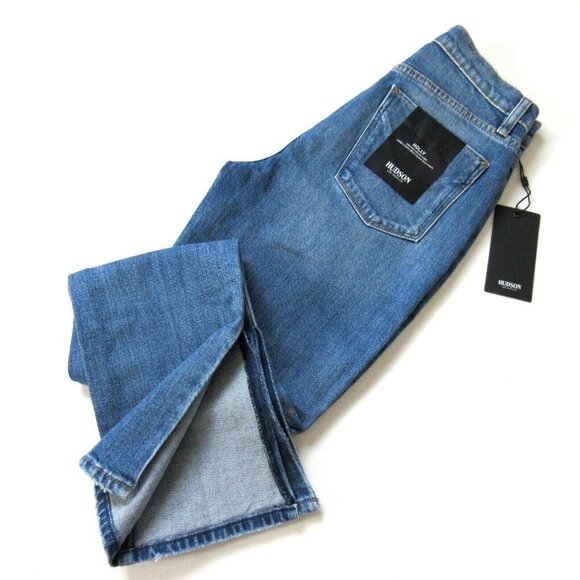 Hudson Jeans Denim - NWT Hudson Holly in Lonesome High Rise Straight Crop Slit Hem Jeans 25